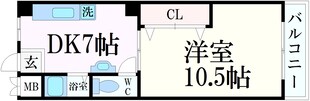 摂津本山駅 徒歩9分 1階の物件間取画像